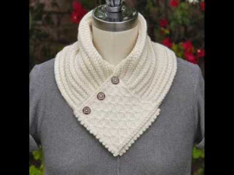 Quilted Lattice Ascot - Neck Warmer Knitting Pattern