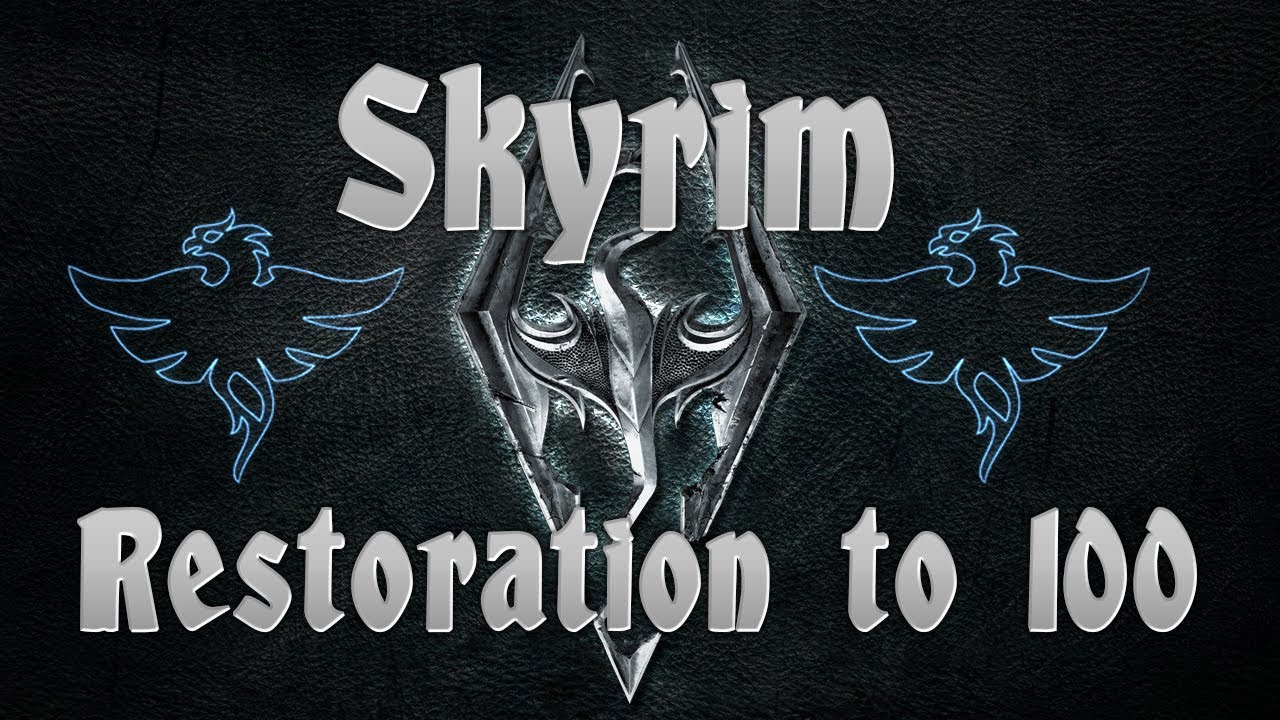 how to level restoration skyrim