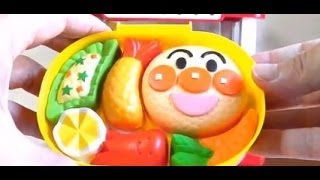 Anpanman Krane Game,Kyaraben Bento！アンパンマン わくわくクレーンゲーム で アンパンマンのエビフライ弁当 つくってみた！