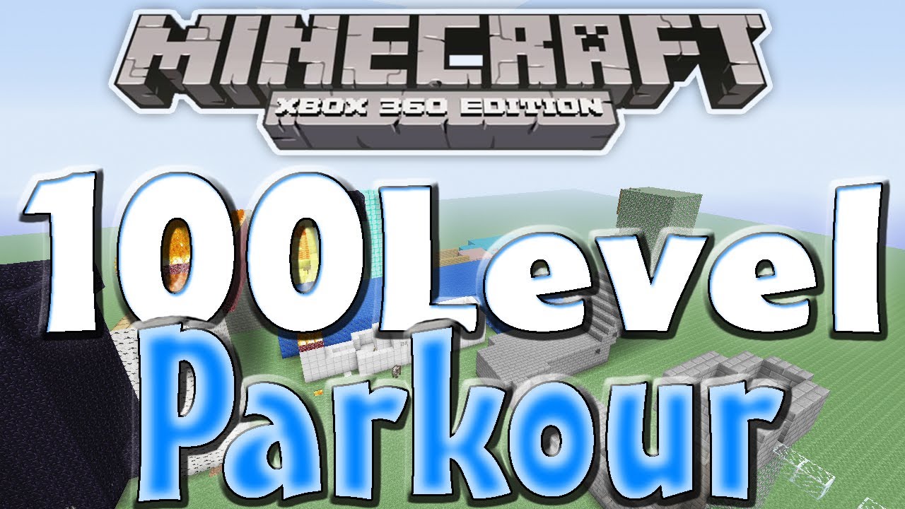 Minecraft Xbox 360: "100 Level Parkour" map w/Download - YouTube