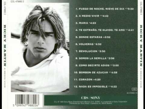 VOLVERAS RICKY MARTIN LETRAS volveras ricky martin letras: