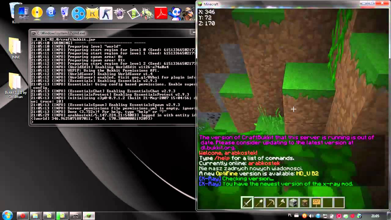 ... wgrać i używać plugin LWC na serwerze Minecraft Bukkit - YouTube