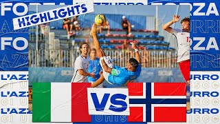 Highlights: Italia-Norvegia 17-4 - Beach Soccer (29 agosto 2022)