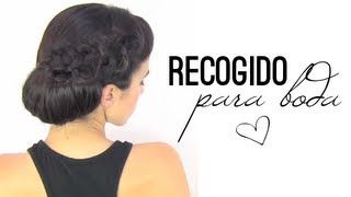 Peinado de novia " Recogido elegante"