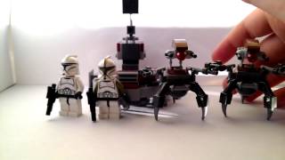 Lego Star Wars Clone Troopers vs. Droidekas Review 75000