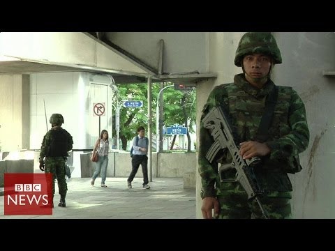 The US has led widespread international criticism of a military takeover in Thailand. The army on Thursday suspended the constitution, banned gatherings and detained politicians, saying order was needed after months of turmoil. Mariko Oi reports.

Subscribe http://www.youtube.com/bbcnews
Check out our website: http://www.bbc.com/news 
Facebook: http://www.facebook.com/bbcworldnews
Twitter: http://www.twitter.com/bbcworld
Instagram: http://instagram.com/bbcnews