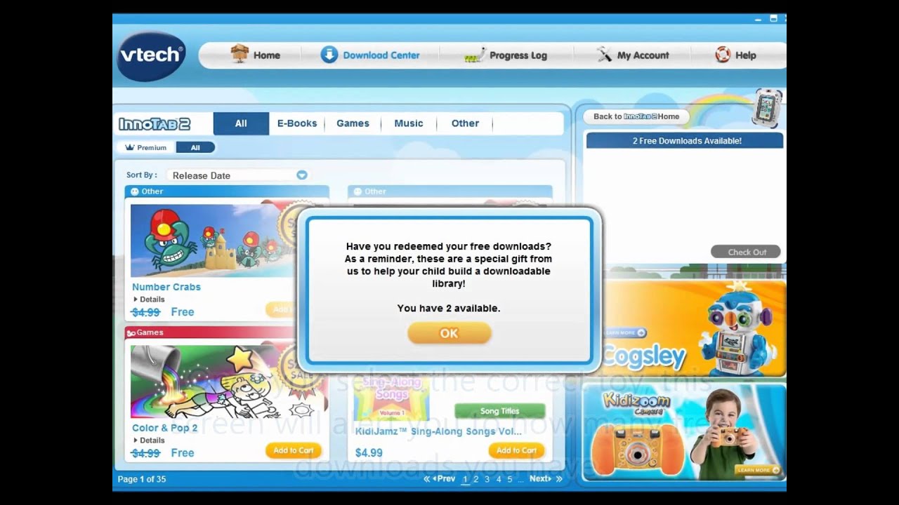 VTech Learning Lodge FREE Downloads Tutorial - YouTube