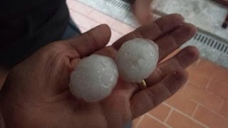 SPAVENTOSA GRANDINATA IVREA - 7 Luglio 2014 - Scary Hailstorm