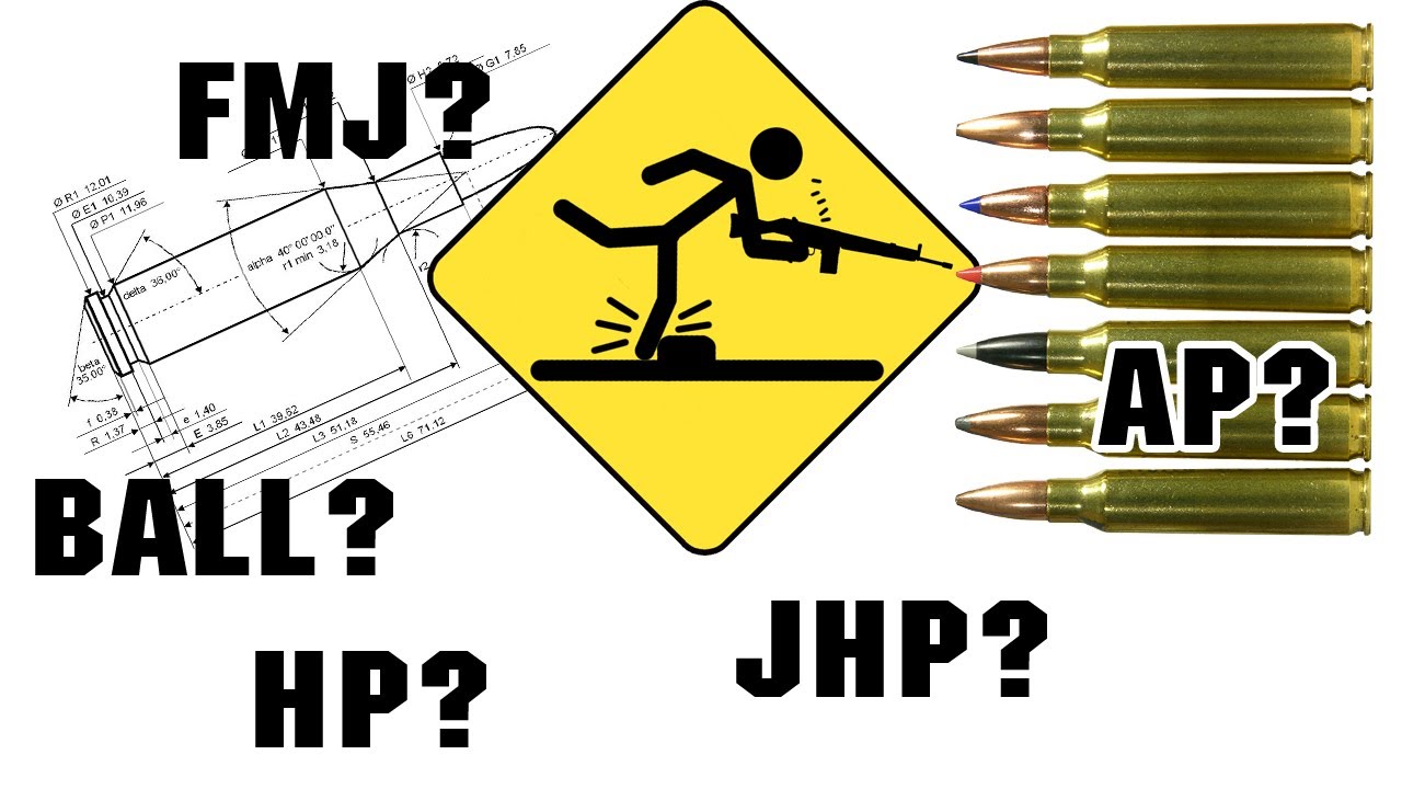 Ball, FMJ, HP, JHP, AP? Gunning for Dummies 2 YouTube