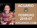 Video Horscopo Semanal ACUARIO  del 11 al 17 Febrero 2018 (Semana 2018-07) (Lectura del Tarot)