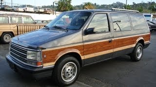 1990 Plymouth Grand Voyager Van V6 EFI Woody Woodie Estate Wagon Minivan