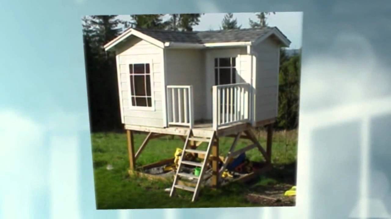 FREE Playhouse Plans - 2 Story Playhouse - YouTube