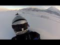 Backpack mount video showing snowmobile ride by VuVantage