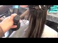 Blow Drying long curly hair