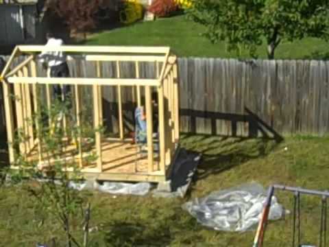 How to Build a Shed - Part 2, Shed Structure - YouTube