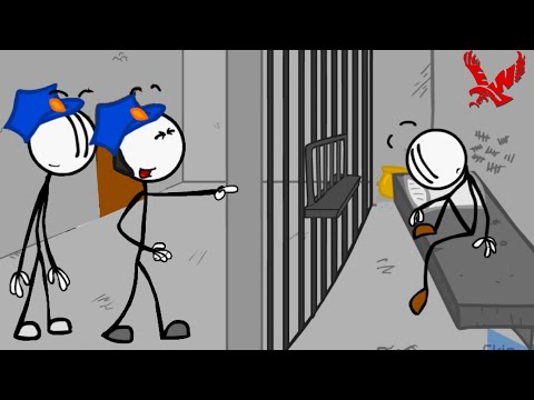 Escaping the Prison Stickman Gameplay - 3 Way to Escape From Prison || Funny Stickman Video Clips