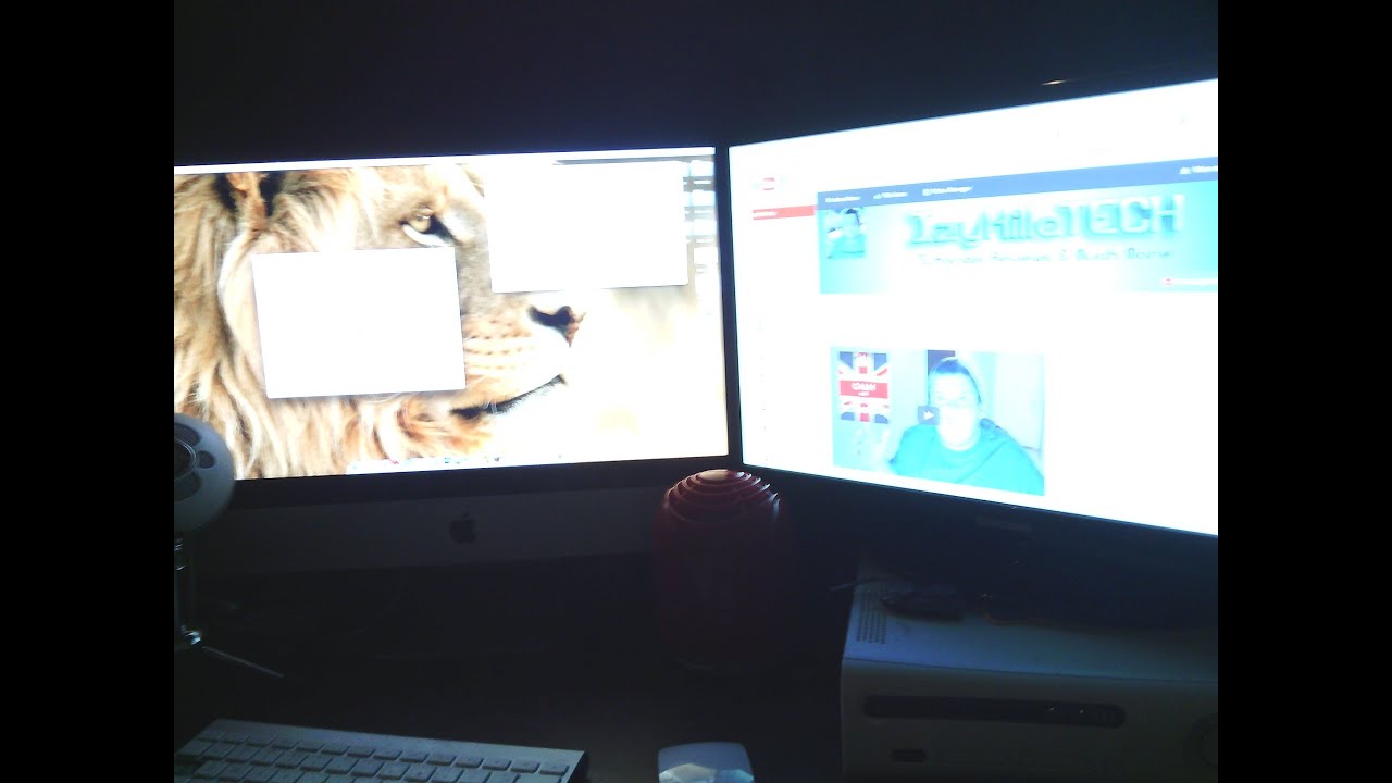 Hook up two monitors to mac mini