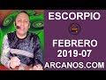 Video Horscopo Semanal ESCORPIO  del 10 al 16 Febrero 2019 (Semana 2019-07) (Lectura del Tarot)