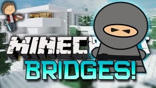 Minecraft: BEST BRIDGES BATTLE 3.0 Mini-Game! w/Mitch & Friends! Part 2 - NINJA!