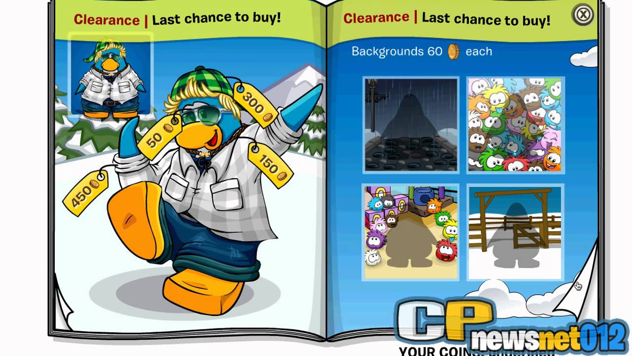 Club Penguin: May 2012 Penguin Style Clothing Catalog Cheats - YouTube