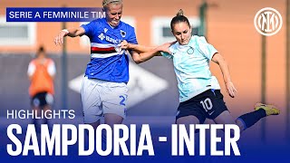 SAMPDORIA 0-2 INTER | WOMEN SERIE A | Highlights 📹⚫🔵??