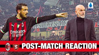 Pioli and Florenzi | AC Milan v Salernitana post-match reactions