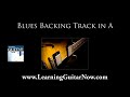 Shuffle Blues Backing Track in A