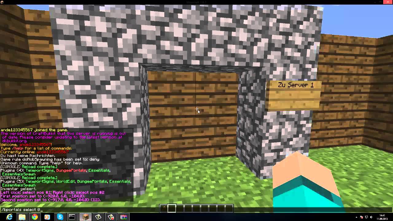 BungeePortals | BungeeCord Server-Portale! | BungeeCord | Tutorial ...