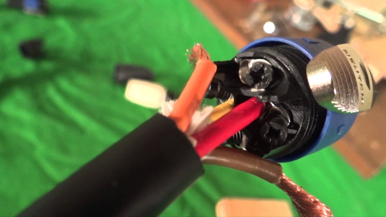How To Make A Speaker Cable With Speakon Connectors YouTube
