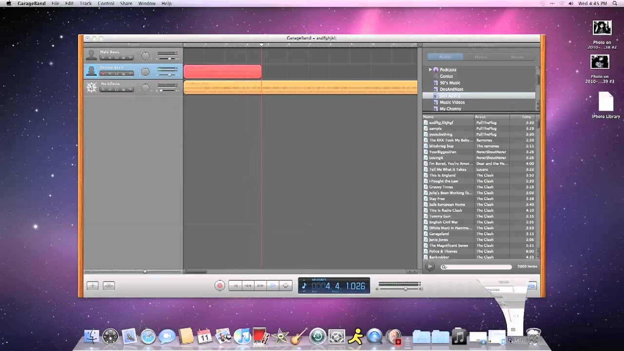 How to add songs from itunes to Garage Band! - YouTube