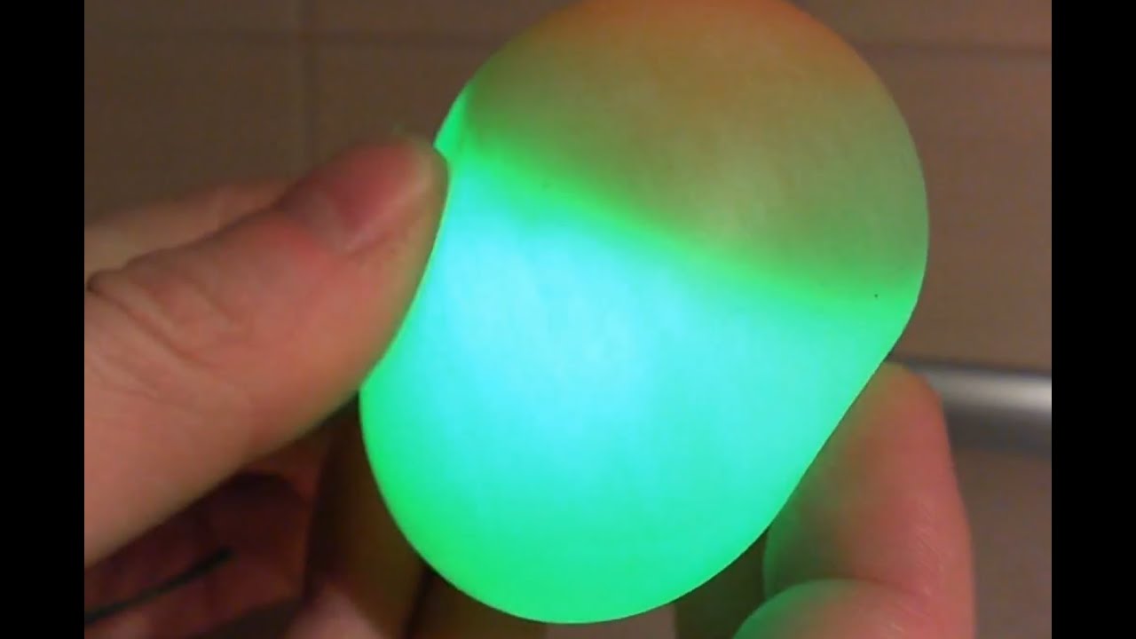 Glowing Bouncy Egg - vinegar and egg - Rubber Egg Science Experiment