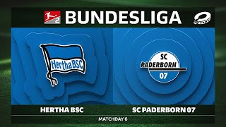 Hertha BSC vs. SC Paderborn 07 | Matchday 6 — Bundesliga 2 2025/26