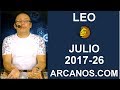 Video Horscopo Semanal LEO  del 25 Junio al 1 Julio 2017 (Semana 2017-26) (Lectura del Tarot)