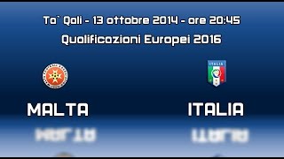Promo Malta vs Italia - 13 ottobre 2014