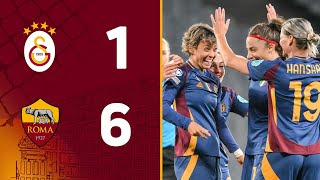 GALATASARAY 1-6 ROMA | WOMEN’S CHAMPIONS LEAGUE HIGHLIGHTS