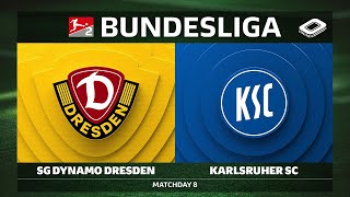 SG Dynamo Dresden vs. Karlsruher SC | Matchday 8 — Bundesliga 2 2025/26