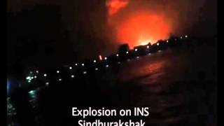 Explosion on INS Sindhurakshak