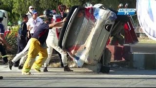 Robert Kubica Crash 2014 WRC Rally Mexico SS10