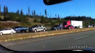 UHaul crash on the Coquihalla