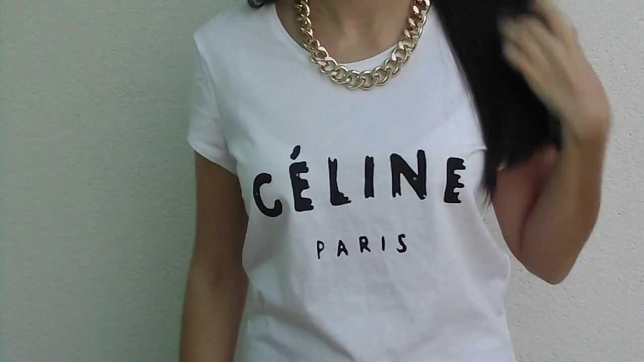 DIY - Camiseta Céline | Céline T-shirt - YouTube