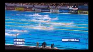 FRANCE championne du monde relais 4x100m 4 nages ! [Barcelone 2013] (Commentaires Eurosport)