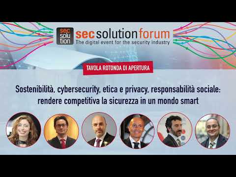 Sostenibilità e sicurezza dei dati per competere in un mondo smart: guarda il talk show di apertura di secsolutionforum 