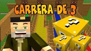 CARRERA ÉPICA!! c/ Vegetta y sTaXx | Lucky Blocks Epic Race