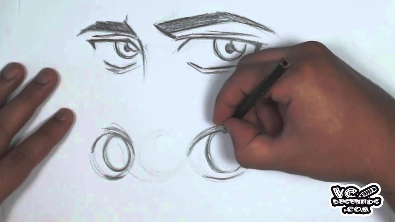 Como desenhar olhos - Masculino & Feminino (How to draw eyes - Male