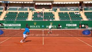 Andreas Seppi Hits 'Tweener Hot Shot Monte-Carlo 2014