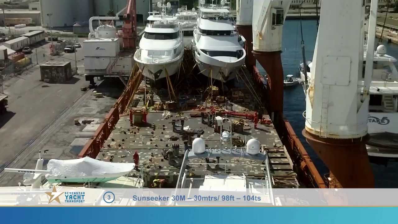 Sevenstar Yacht Transport Discharges yachts from 