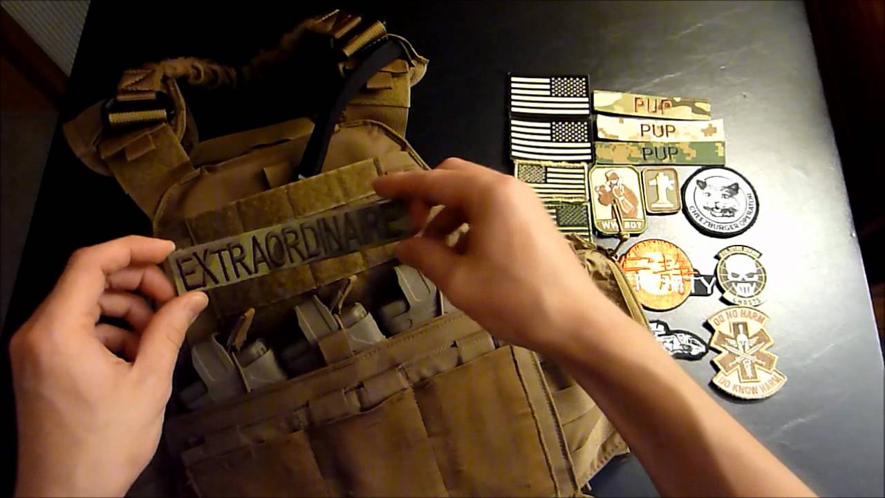 How To Put Patches On A Plate Carrier YouTube