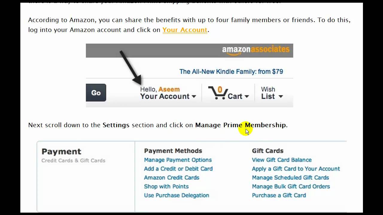 how to add a household member to amazon prime