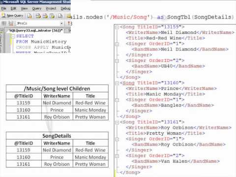 SQL 2008 Binding XML to SQL Lab 7.1