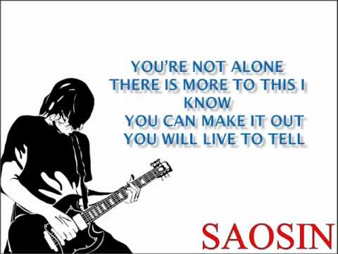 you`re not alone (saosin-lyrics) - YouTube